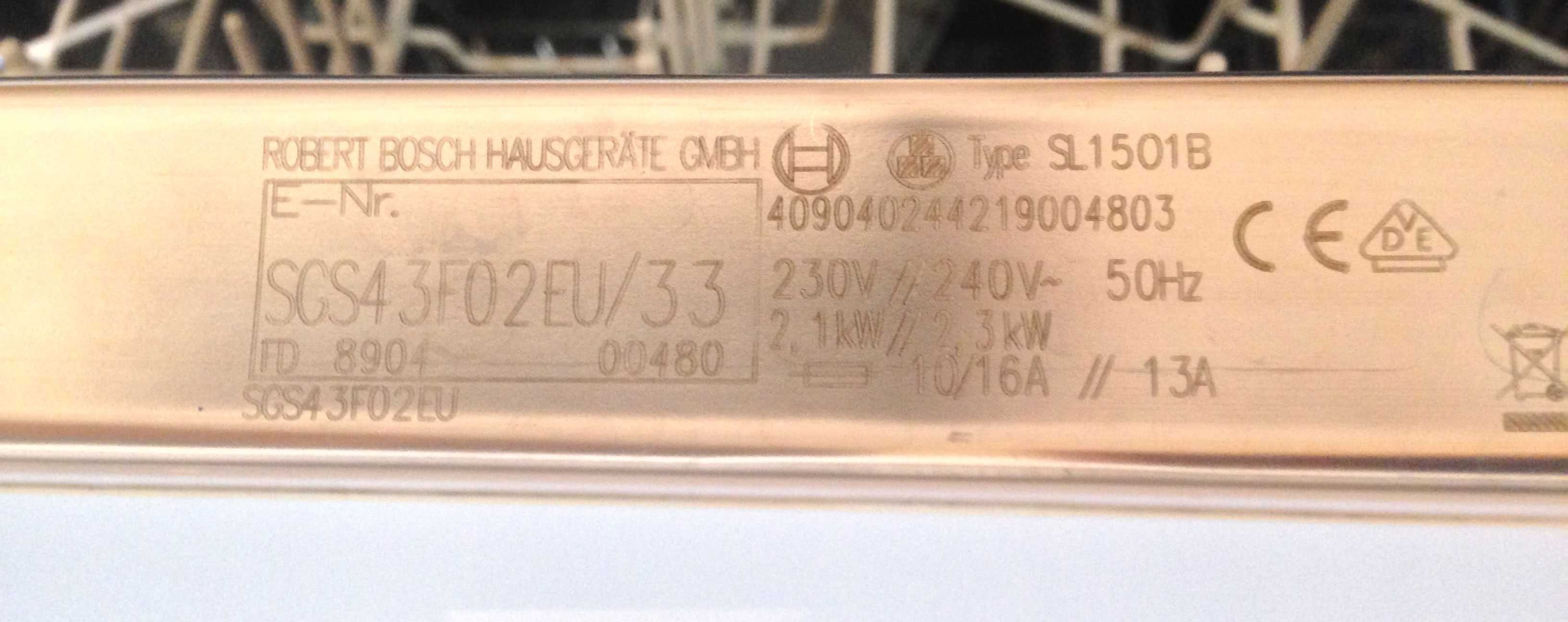 SPRAWNA zmywarka BOSCH SGS43F02EU/33 wolnostojąca 60