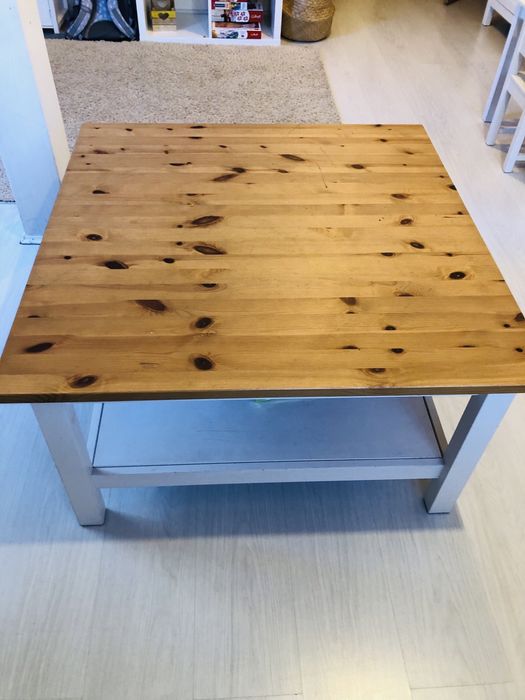 Stolik drewniany Ikea Hemnes 90 x 90 cm