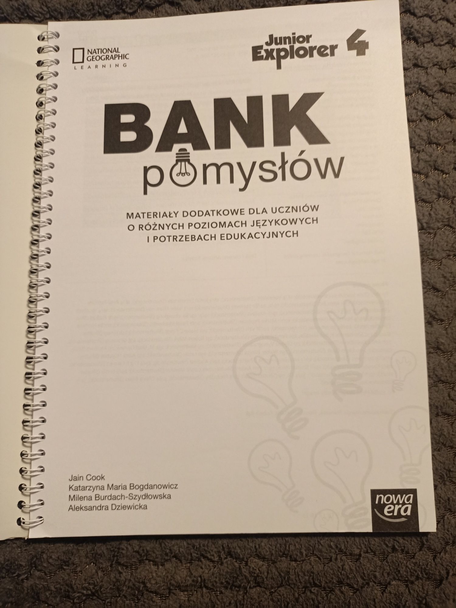 Język angielski Junior Explorer 4, Bank pomysłów, rocznik 2017