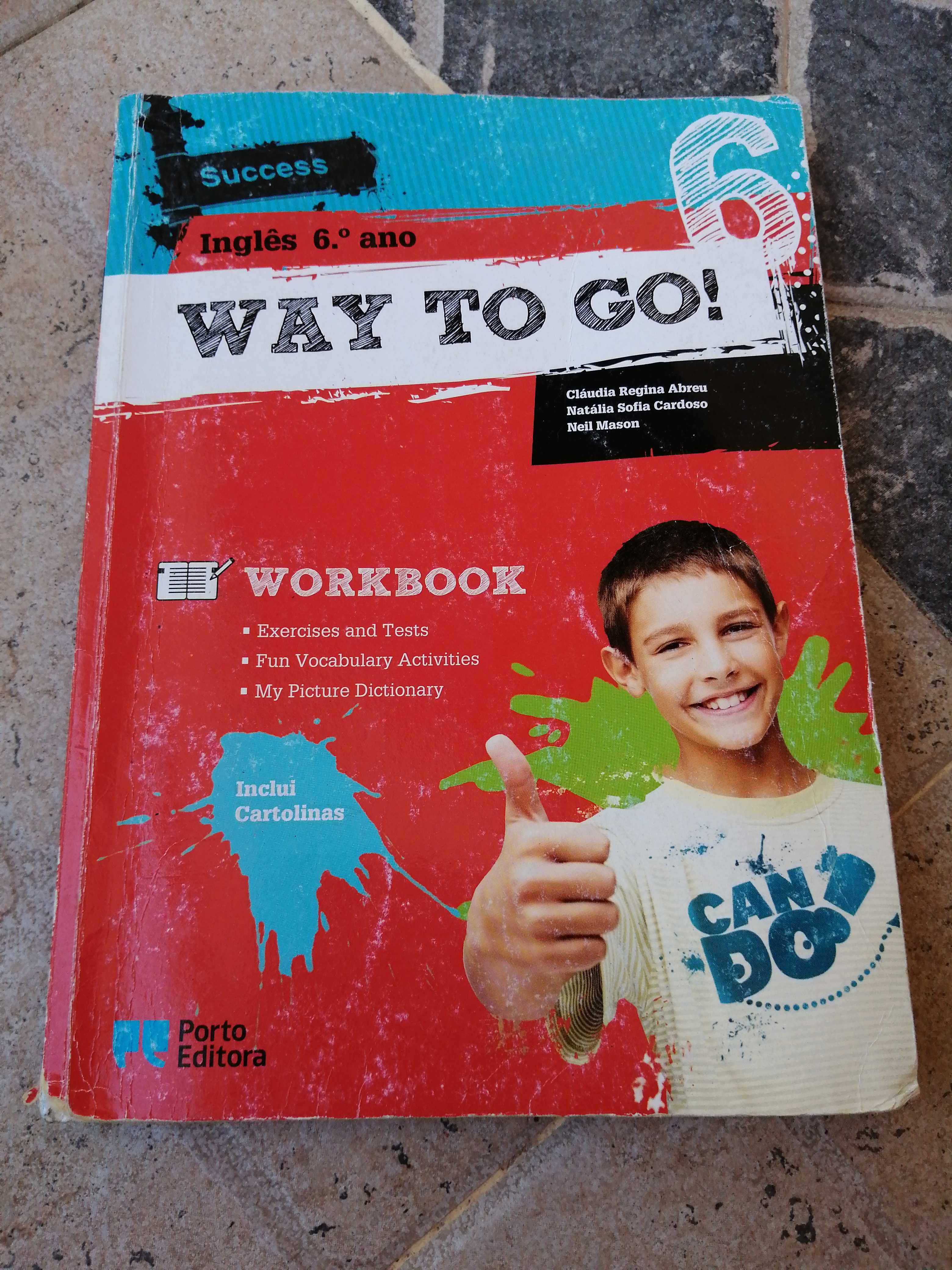 Caderno de atividades inglês "workbook way to go 6" Porto editora