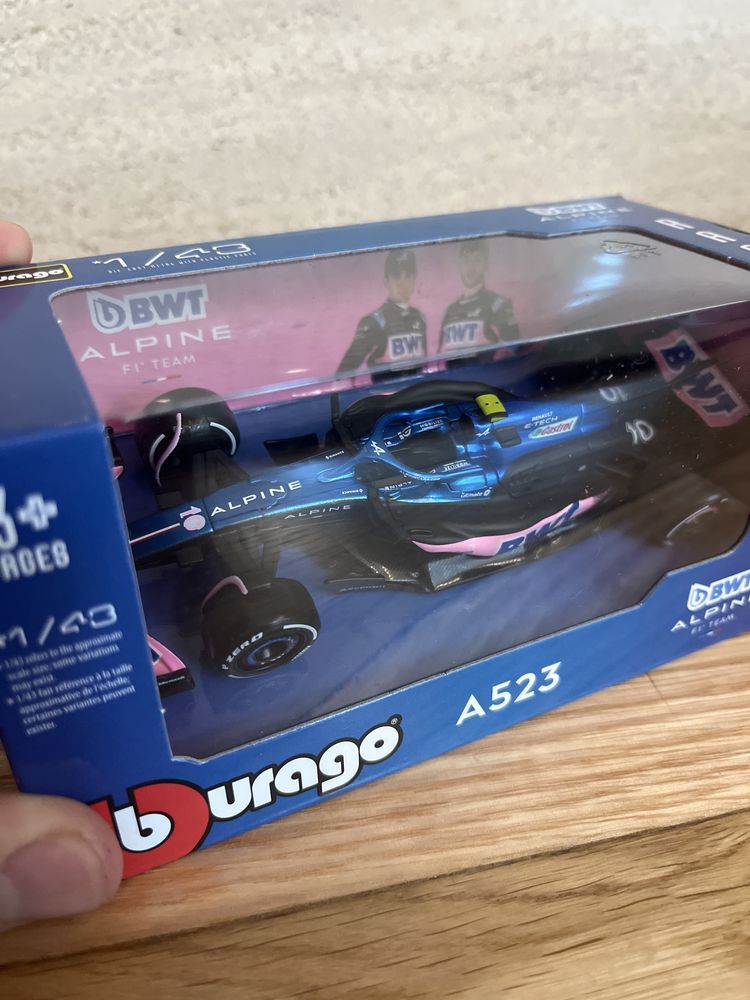 Miniatura do carro da alpine do gasly do campeonato de 2023