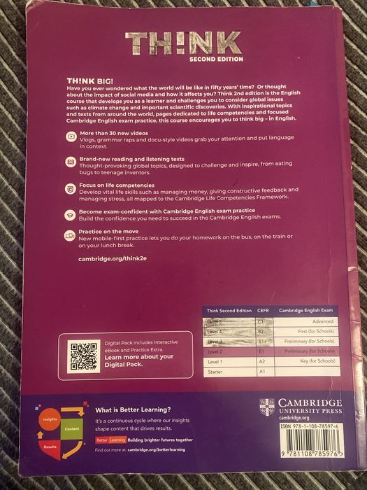 Livro manual e exercicios Think 2 B1