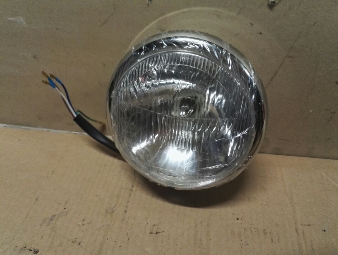 Lampa przod Homologacja Metalowa Chopper Cruiser Custom