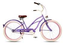 Rower miejski 26 / 28 beach Cruiser RoyalBi VIOLET  damski damka biegi