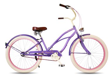 Rower miejski 26 / 28 beach Cruiser RoyalBi VIOLET damski damka biegi