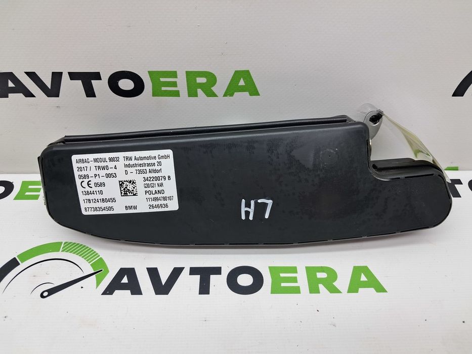 Подушка безопасности в сидение левая BMW BMW 5 G30 72127383545