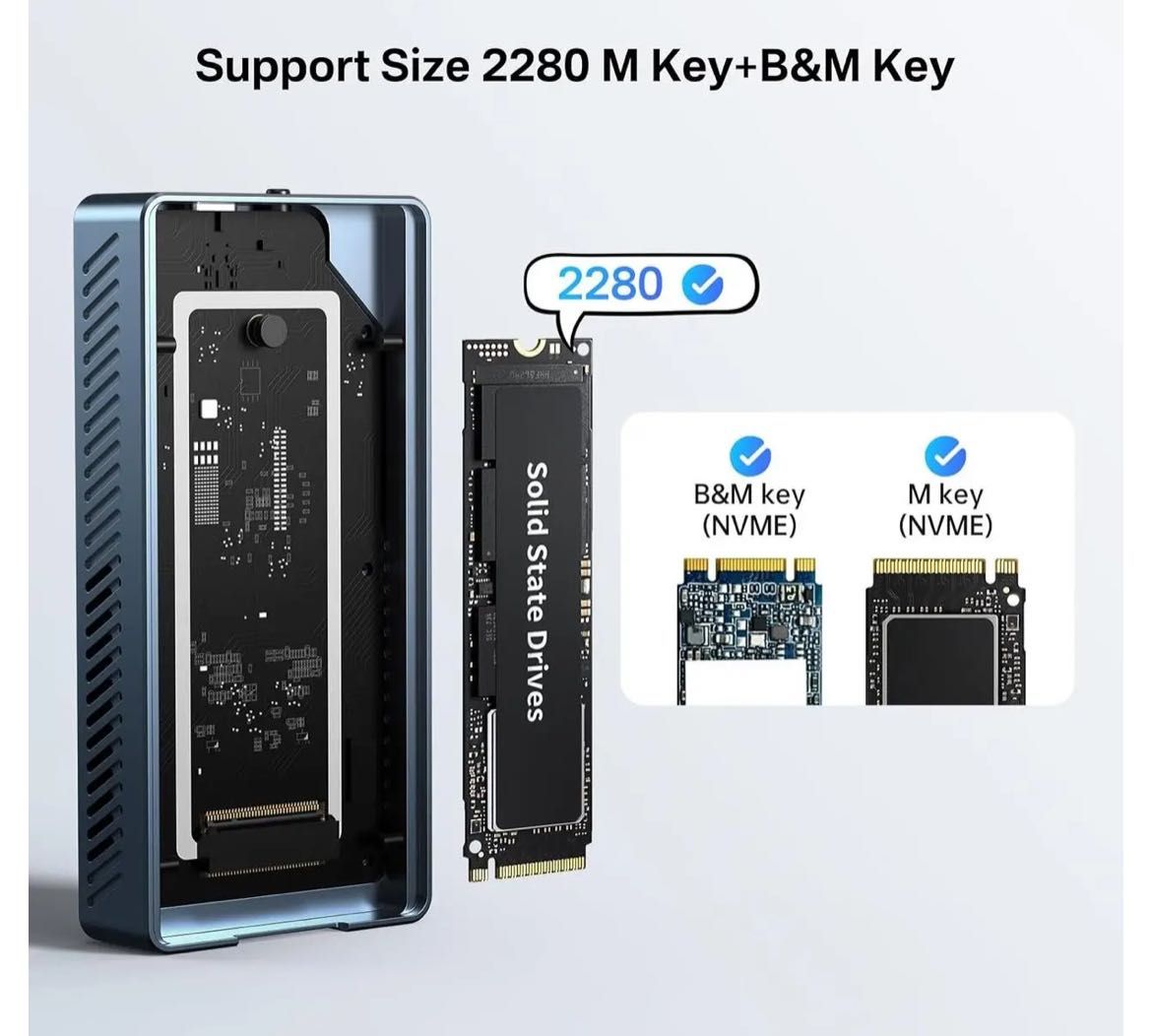 Зовнішня кишеня Acasis TBU405Pro M1 40Gbps M.2 NVMe ssd