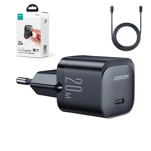 Mini ładowarka Usb C 20w Pd z kablem Usb C - Lightning Joyroom Jr-tcf0