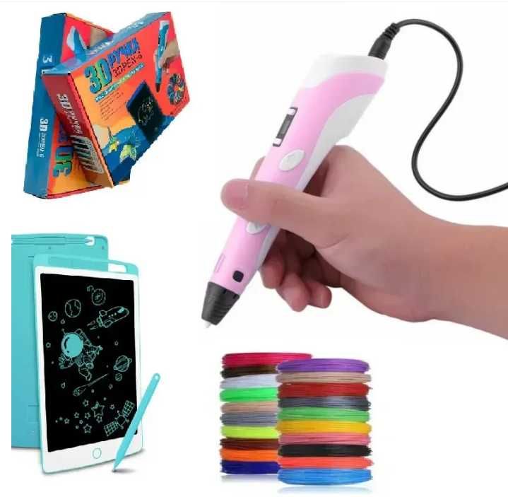 3д ручка PEN-3 з трафаретами та LCD дисплеєм для малювання пластиком