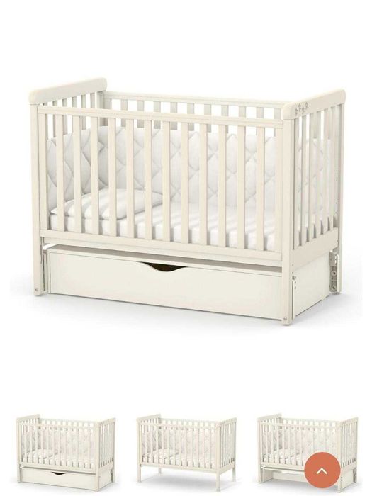 Продаю дитяче ліжечко Верес ЛД12, колір – слонова кістка з матрацом