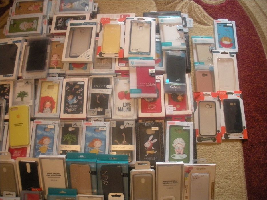 210 чехлов и бамперов + 30 защитных стекол на современные смартфоны!