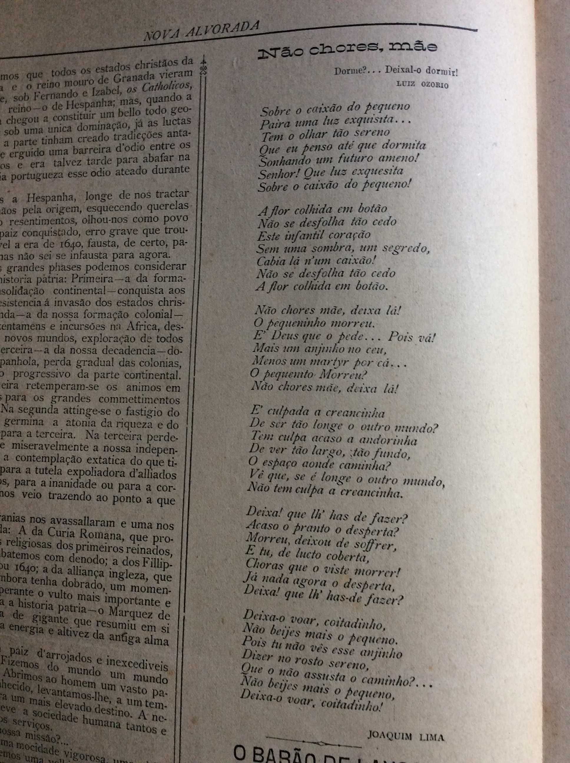 A Alvorada, Revista mensal litterár e scientífica, n.º3 de 1891. Rara