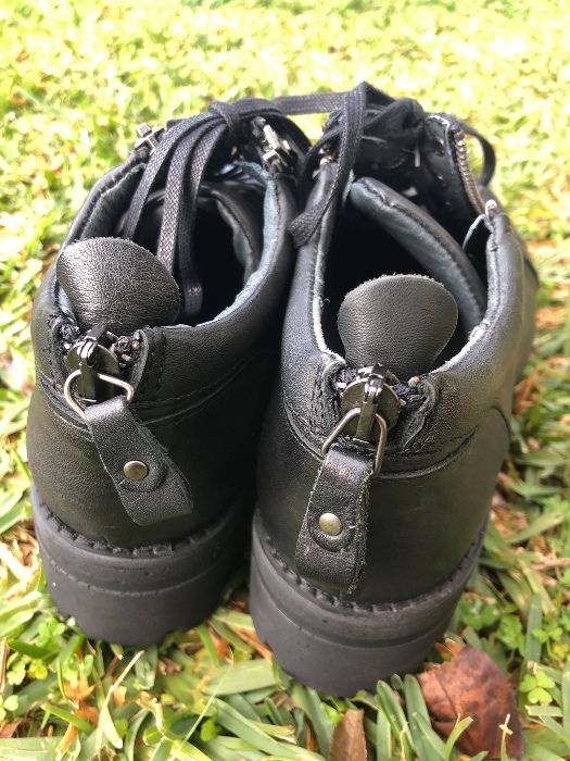 Sapatos pretos em pele genuína, 37, Seaside