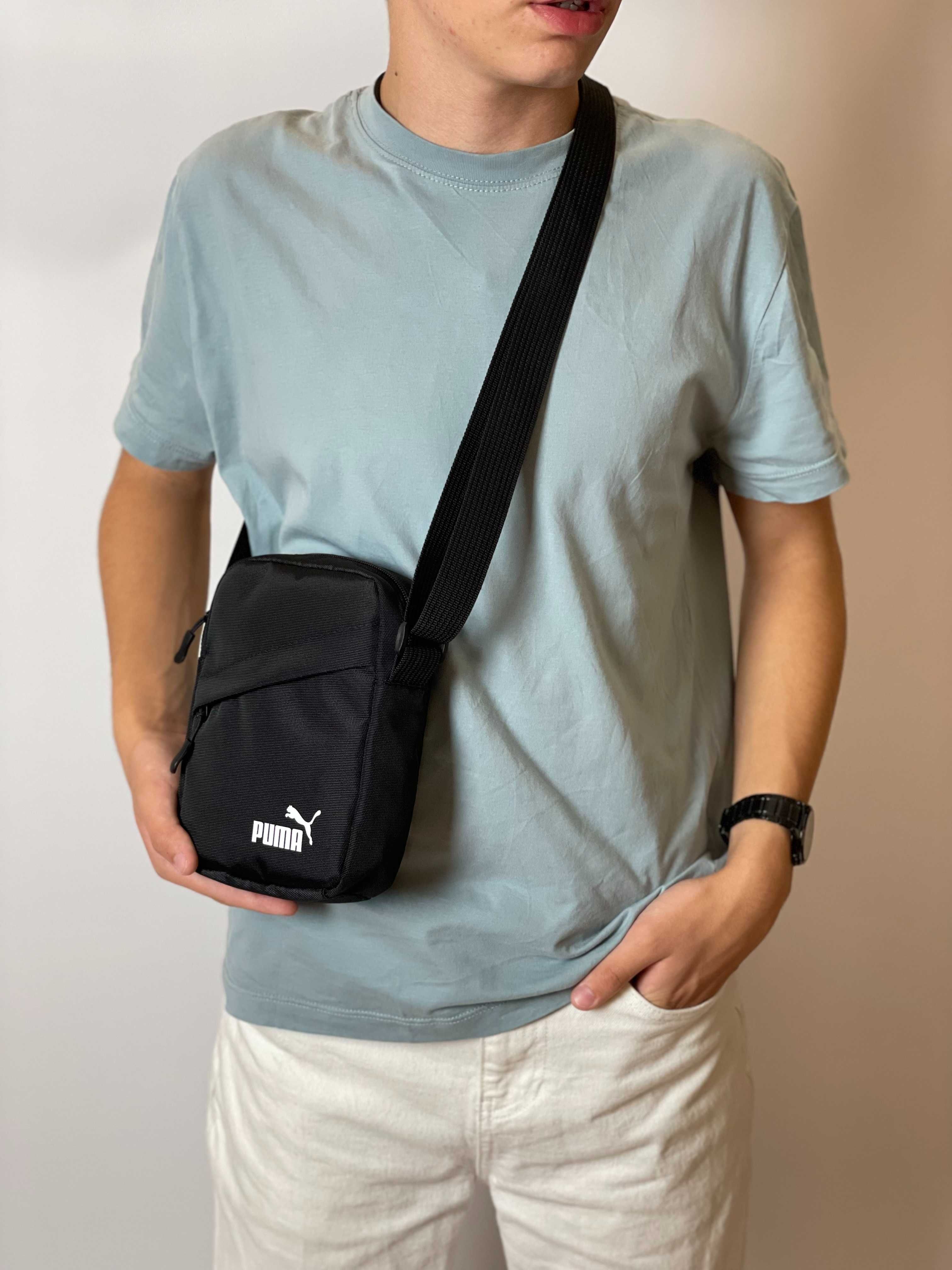 Мужской мессенджер через плечо Puma | тканевая сумка барсетка Пума