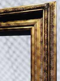 Moldura antiga (talha dourada tela quadro espelho) antiquario antigas
