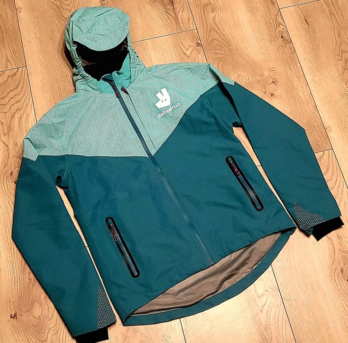 DELIVEROO Przeciwdeszczowa Kurtka Rowerowa roz. M - NOWA