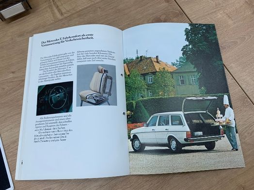 Prospekt mercedes w123 beczka kombi