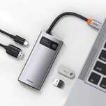 Usb-хаб baseus metal gleam series 4‑in‑1 (cahub‑cy0g)