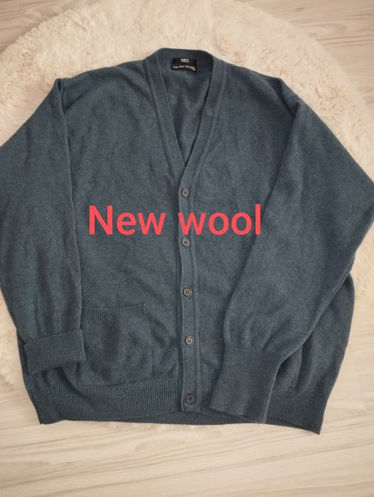 Męski kardigan wełniany