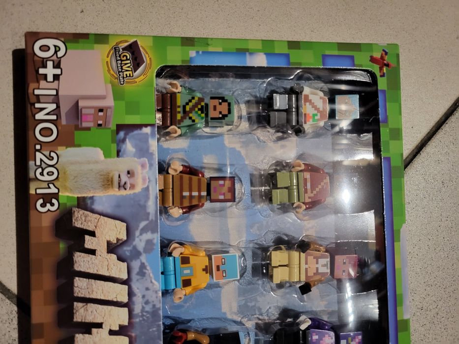 Minecraft duży zestaw figurek z klocków