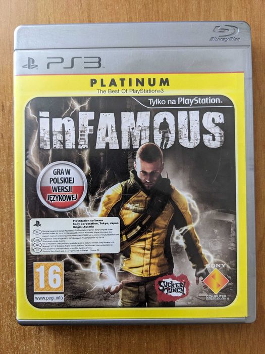 Игра inFamous / Дурная репутация Platinum для Sony PlayStation 3 PS3