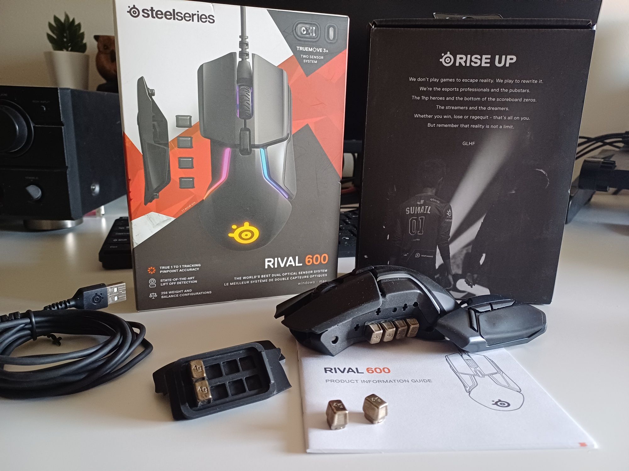 Myszka Steelseries rival 600 gamingowa
