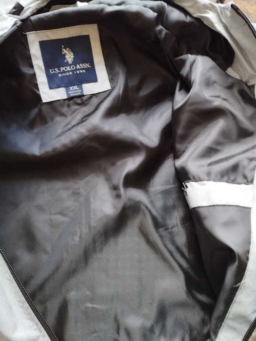 Вітровка чоловіча U.S. Polo Assn heathered hooded jacket 2XL