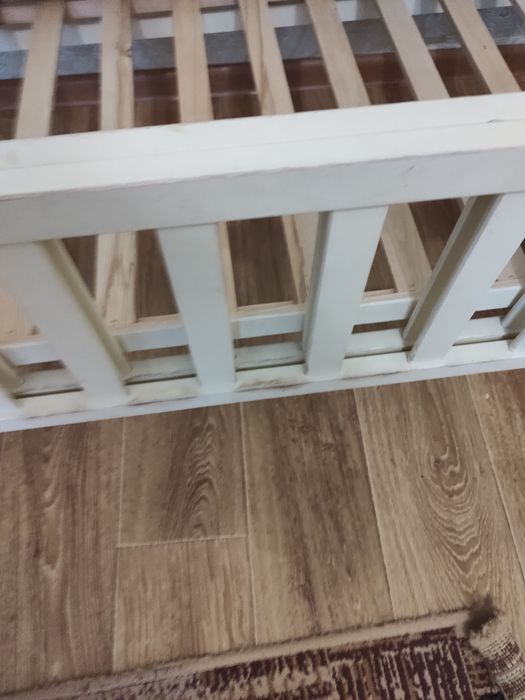 Ліжко дитяче з маятником бортиками та балдахфном