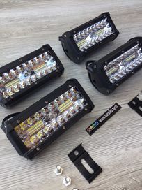 4 x 120W Lampy robocze 12-24V bialy zimny 6500k wodoszczelne. Gwarancj