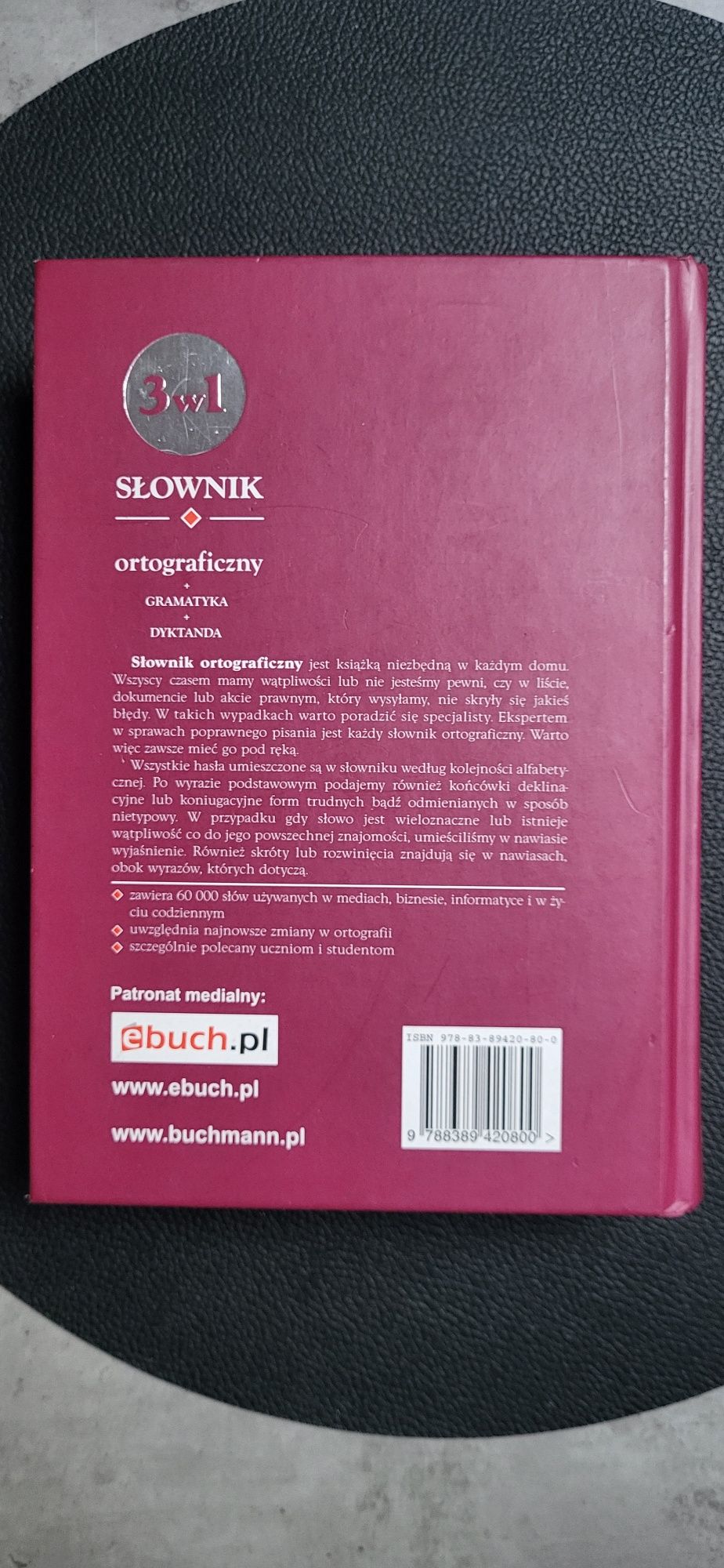 Słownik ortograficzny  3w1 dyktanda gramatyka