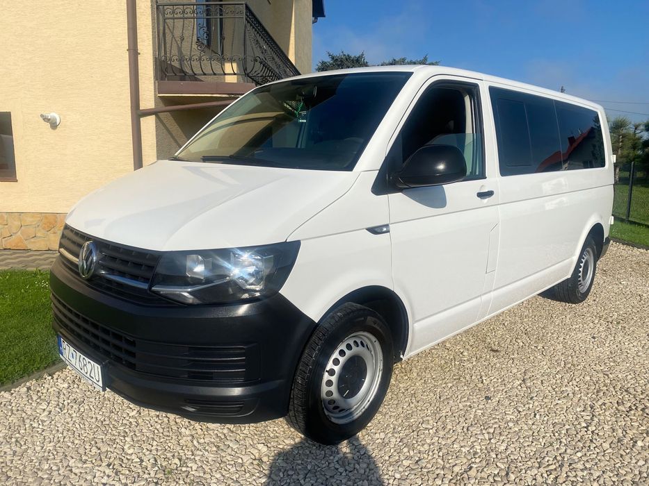Volkswagen Transporter 2.0 TDI, MAX, 9-osobowy, 2x nawiewy, salon Rzeszów, bezwypadkowy