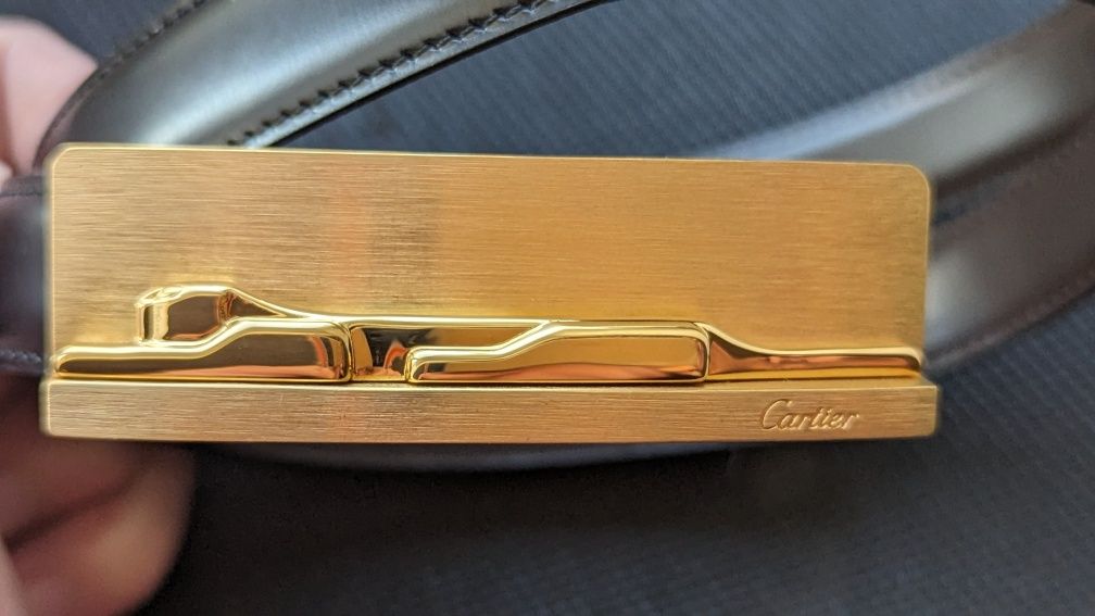 Пояс ( Ремінь) Cartier Metal Buckle Belt 18 K Gold Plated
