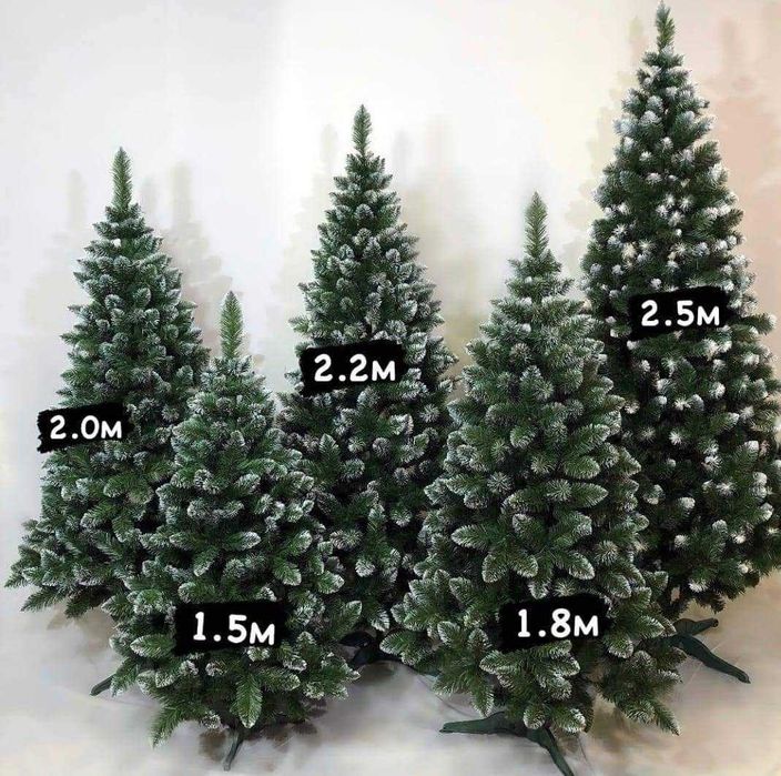 Пышная Заснеженная новогодняя искусственная елка 2м Штучна ялинка Ёлка