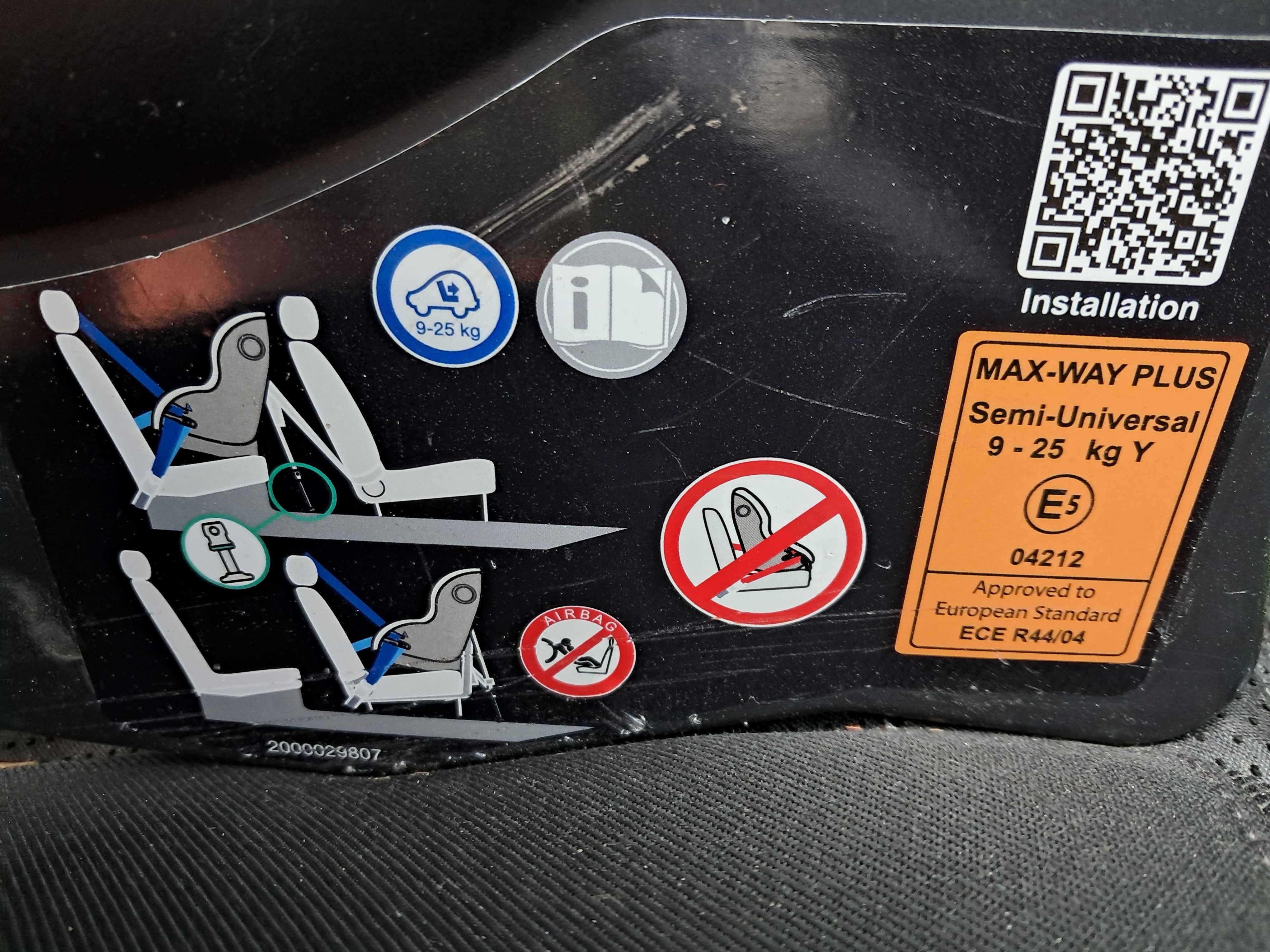 Fotelik samochodowy britax romer max way