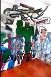 Painel/ tela "Heróis da Banda Desenhada"