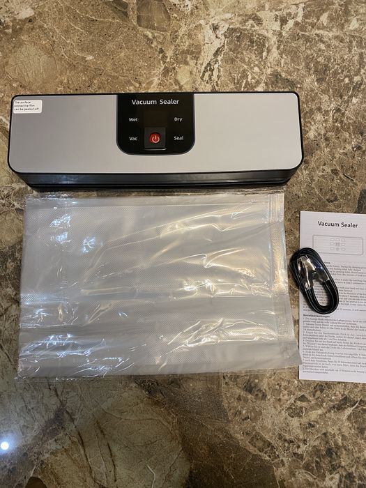 Акумуляторний Вакууматор для їжі / вакуумний пакувальник