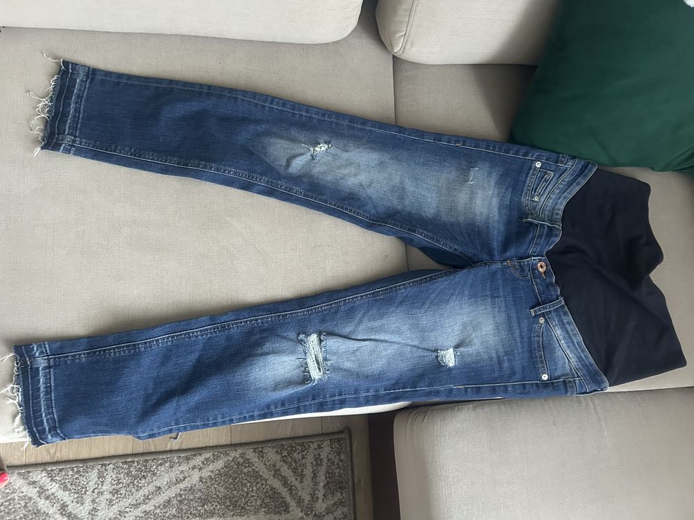 Jeansy ciazowe H&m mama 36