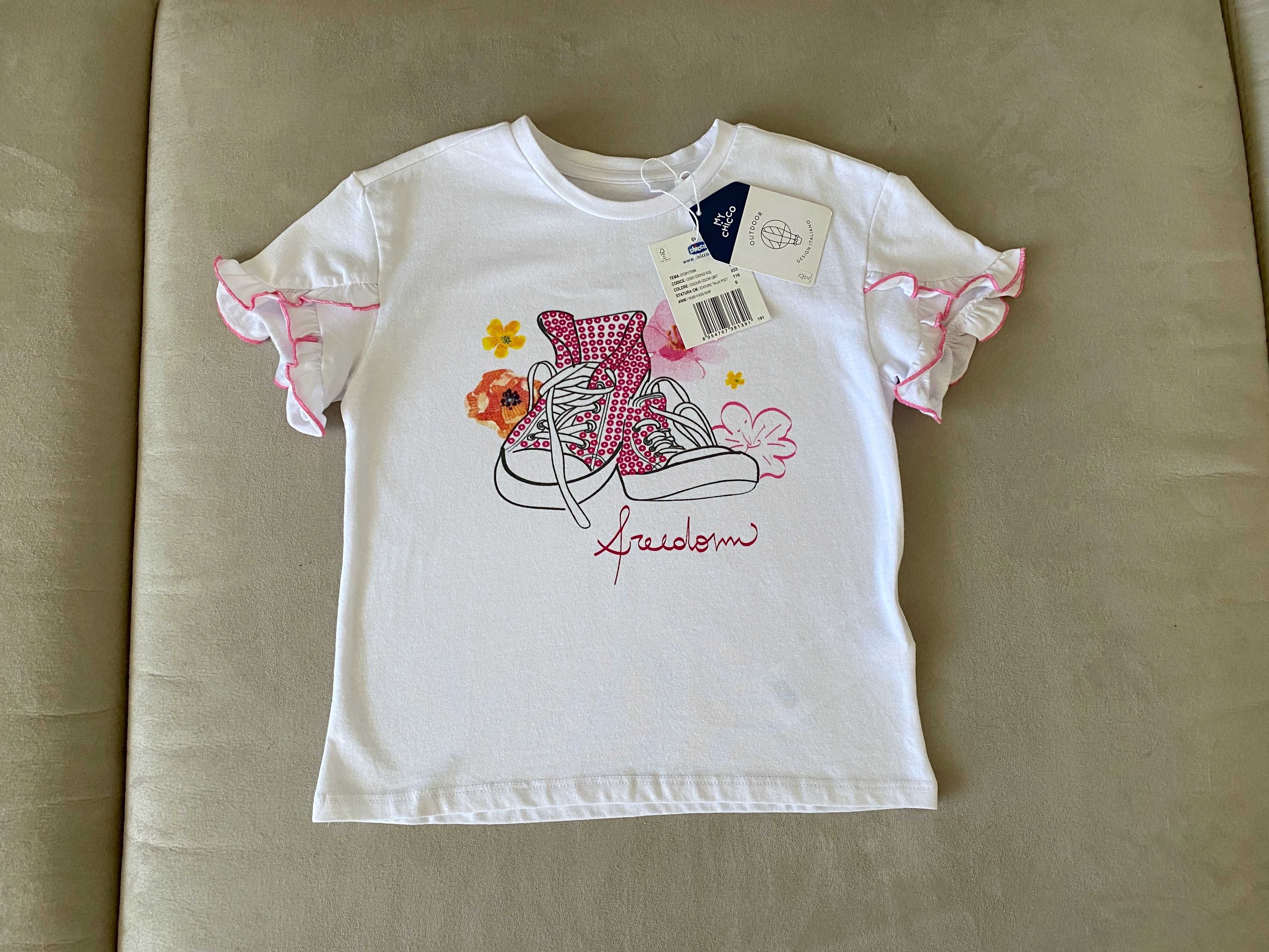НОВИЙ Костюм для дівчинки Футболка і Шорти Chicco