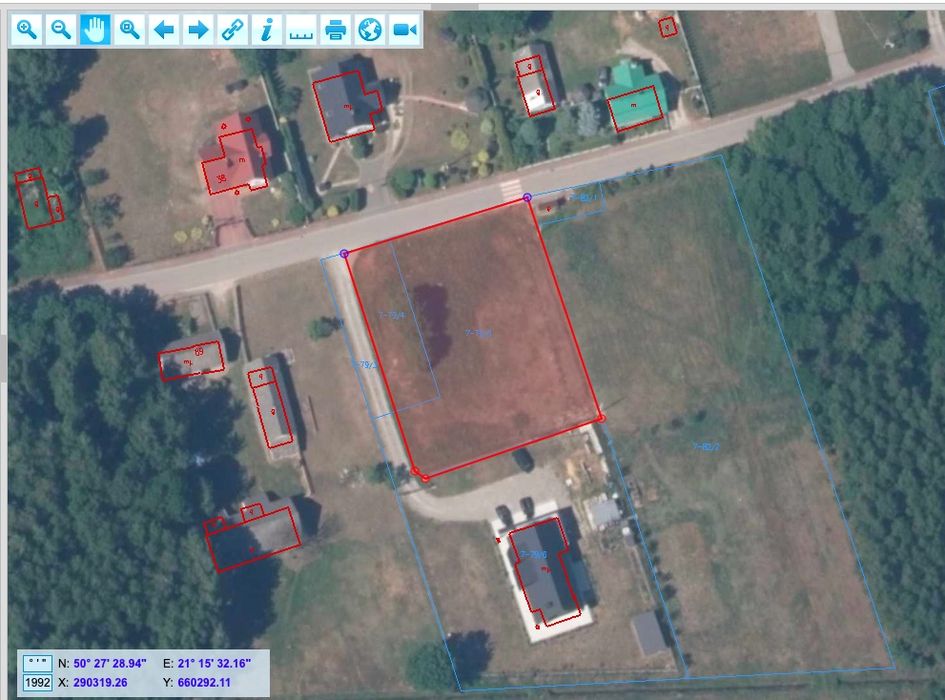 Działka budowlana 19a Połaniec Wymysłów