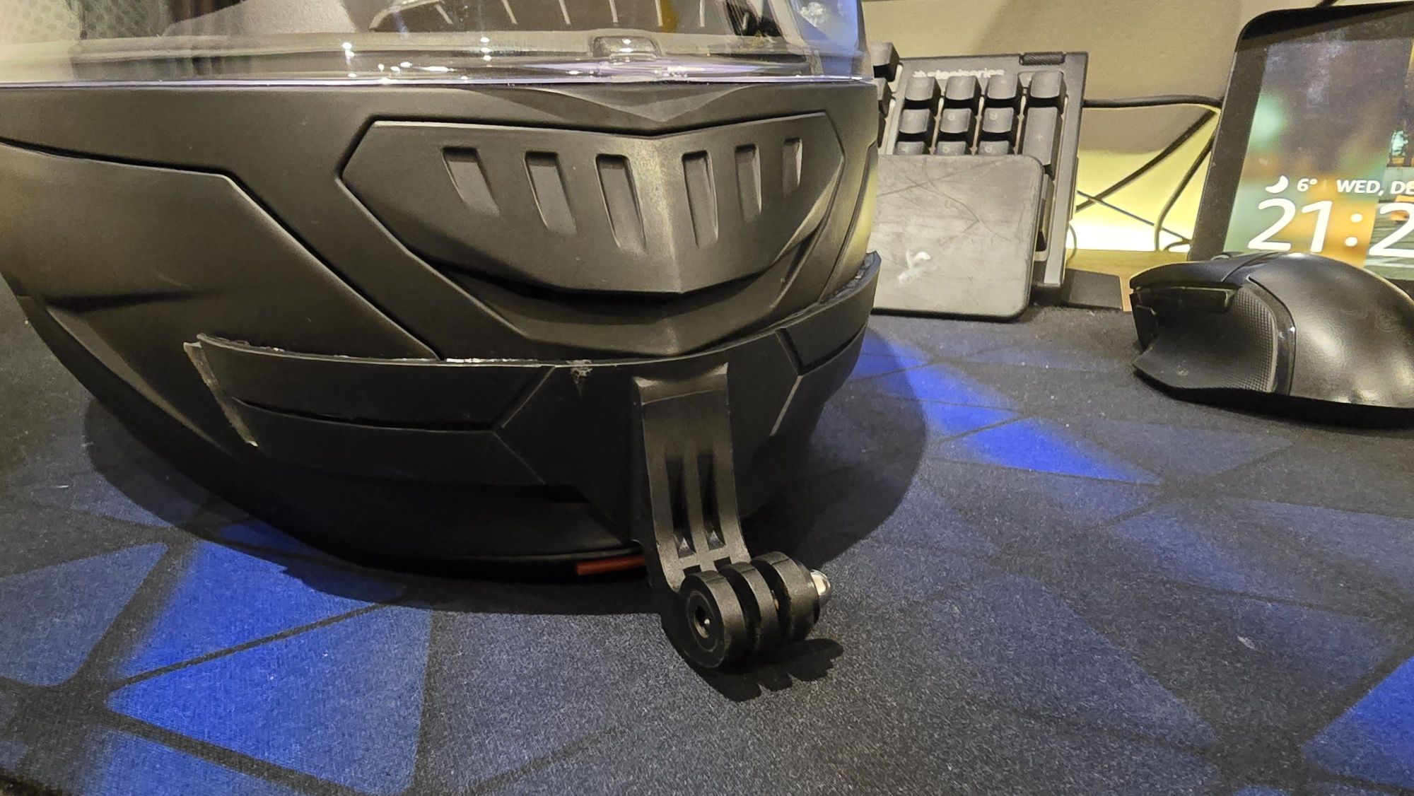 Capacete SMK modular + intercomunicador