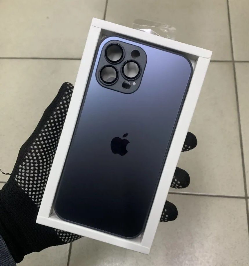 Чехол на iPhone 12 Pro Max, скляний 11 Айфон про макс Glass case