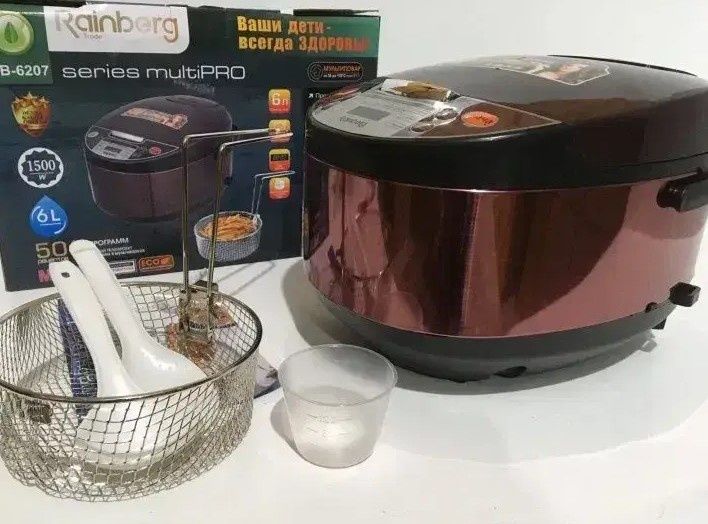 Мультиварка з фритюрницею Rainberg RB-6207 — багатофункціональна