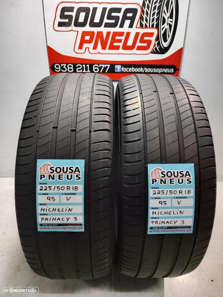 2 pneus semi novos michelin 225-50r18 oferta dos portes