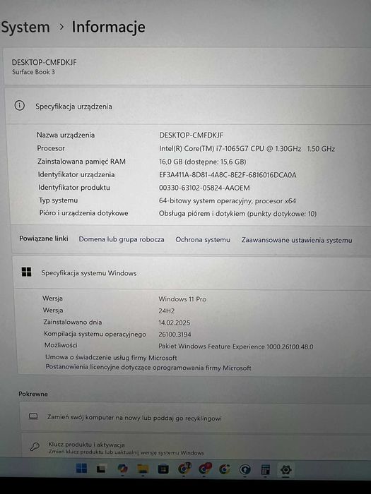 Microsoft Surface Book 3 – i7, 16GB RAM, Windows 11 Pro