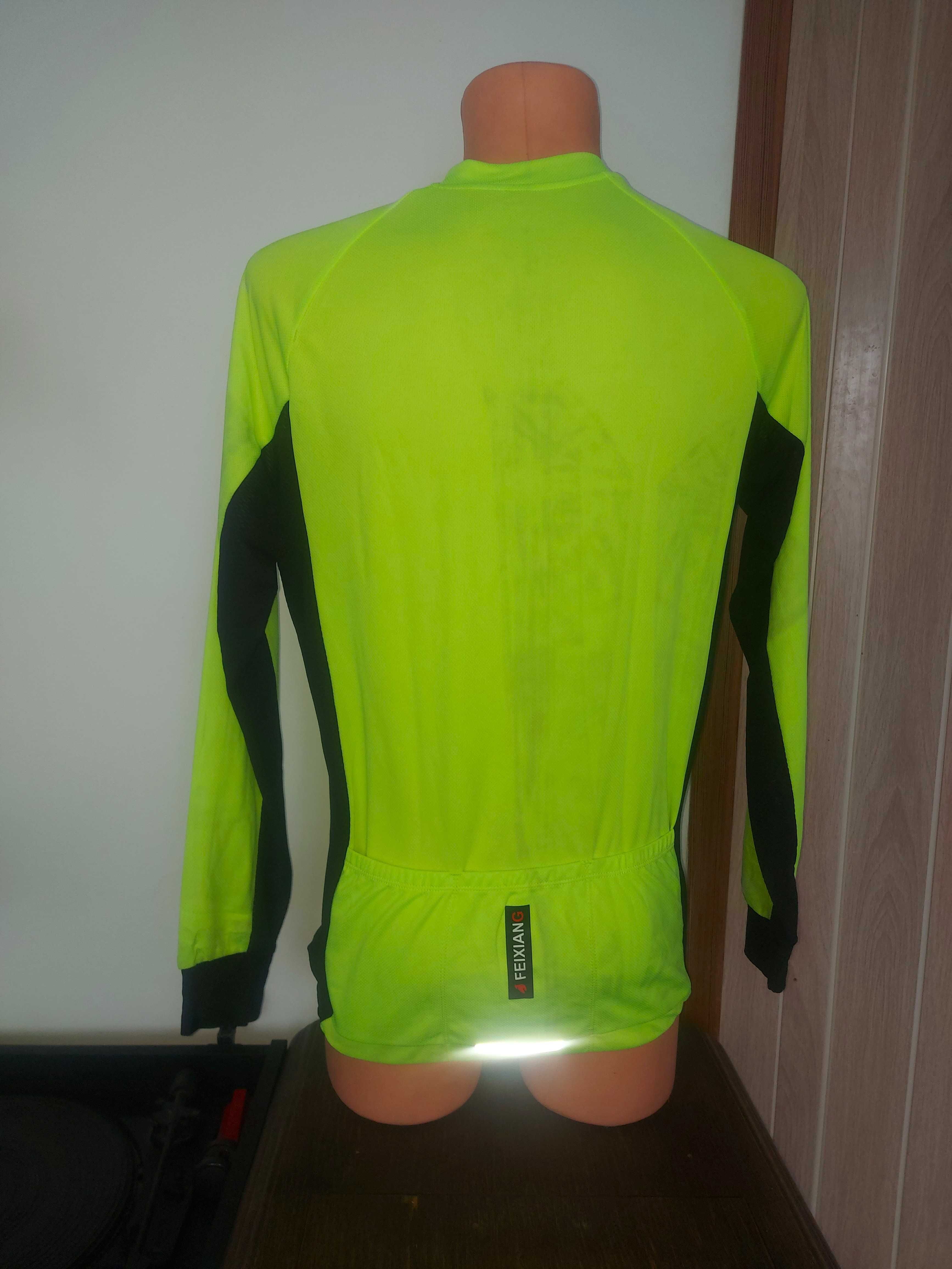 Męska koszulka rowerowa FEIXIANG T-shirt długi rękaw rozm M Nowa
