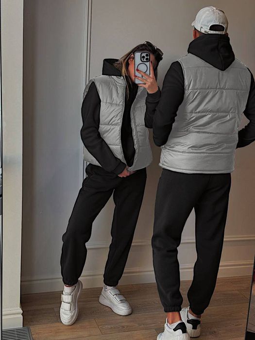 3в1 Теплий спортивний костюм на флісі унісекс на осінь і зиму XS - 3XL