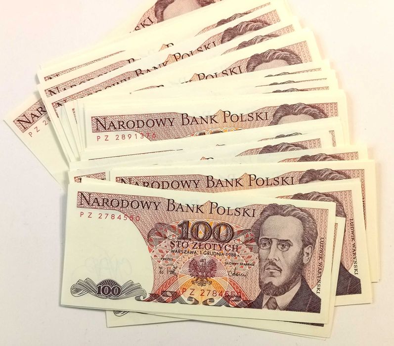 100  zł  1988  - PZ - st. UNC