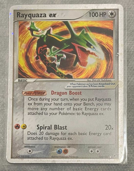 Karta Pokemon TCG: EX Deoxys - Rayquaza ex (102/107) - bd stan!