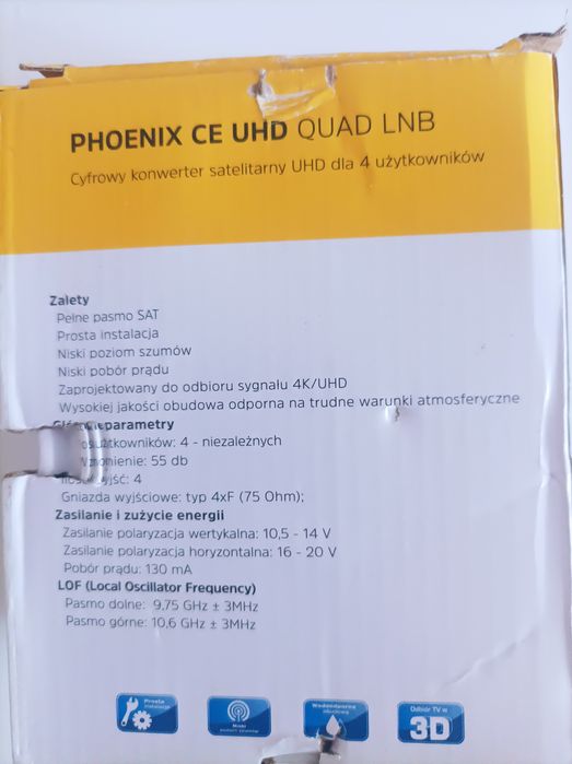 Konwenter TECHNISAT Phoenix CE UHD Quad nowy