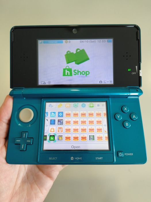 Nintendo 3DS Aqua Azul 32GB Homebrew